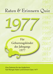 Cover von Raten und Erinnern Quiz 1977