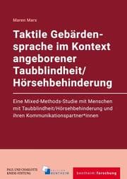 Cover von Taktile Gebärdensprache im Kontext angeborener Taubblindheit/Hörsehbehinderung