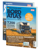 Cover von Bordatlas Stellplatzführer 2025