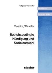 Cover von Betriebsbedingte Kündigung und Sozialauswahl