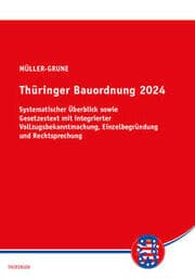 Cover von Thüringer Bauordnung 2024