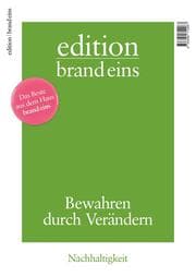 Cover von edition brand eins: Nachhaltigkeit