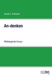 Cover von An-denken