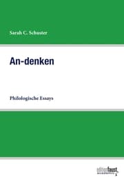 Cover von An-denken