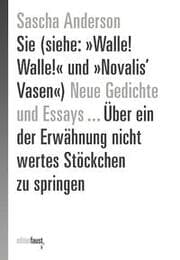 Cover von Sie (siehe: 'Walle! Walle!' und 'Novalis Vasen') Neue Gedichte und Essays Über ein der Erwähnung nicht wertes Stöckchen zu springen