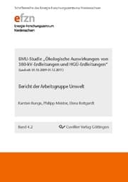 Cover von BMU-Studie 'Ökologische Auswirkungen von 380-kV-Erdleitungen und HGÜ-Erdleitungen'