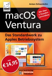 Cover von macOS Ventura Standardwerk - PREMIUM Videobuch