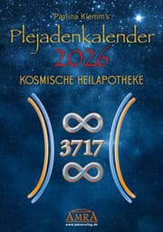 Cover von PAVLINA KLEMM'S PLEJADENKALENDER 2026. Der Jubiläumskalender '10 Jahre Plejaden-Channeling' enthält unterstützende Symbole aus der Kosmischen Heilapotheke, neue Botschaften der Plejader für jeden Monat sowie ein Extrablatt mit Grußbotschaft und Ein