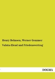 Cover von Valuta-Elend und Friedensvertrag