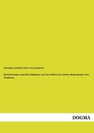 Cover von Beobachtungen und Betrachtungen auf dem Gebiete des Lebens-Magnetismus oder Vitalismus