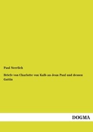 Cover von Briefe von Charlotte von Kalb an Jean Paul und dessen Gattin