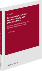 Cover von Beanstandungen der Kennzeichnung von Lebensmitteln