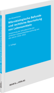 Cover von Mikrobiologische Befunde und rechtliche Beurteilung von Lebensmitteln