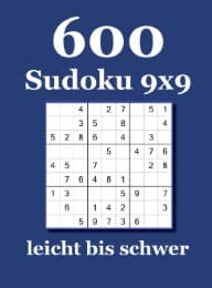 Cover von 600 Sudoku 9x9 leicht bis schwer