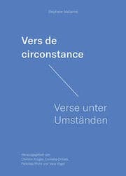 Cover von Stéphane Mallarmé. Vers de circonstance - Verse unter Umständen