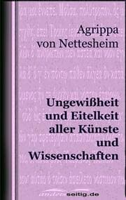 Cover von Ungewißheit und Eitelkeit aller Künste und Wissenschaften
