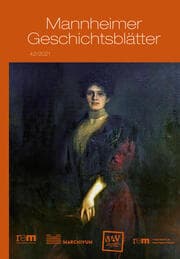 Cover von Mannheimer Geschichtsblätter 42/2021