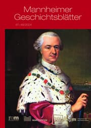 Cover von Mannheimer Geschichtsblätter 47 + 48/2024
