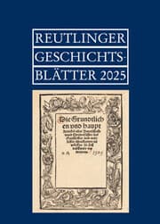 Cover von Reutlinger Geschichtsblätter