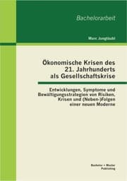 Cover von Ökonomische Krisen des 21. Jahrhunderts als Gesellschaftskrise: Entwicklungen, Symptome und Bewältigungsstrategien von Risiken, Krisen und (Neben-)Folgen einer neuen Moderne