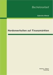 Cover von Herdenverhalten auf Finanzmärkten