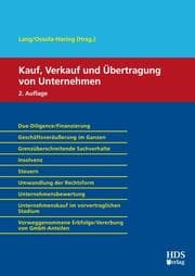 Cover von Kauf, Verkauf und Übertragung von Unternehmen