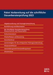 Cover von Paket Vorbereitung auf die schriftliche Steuerberaterprüfung 2023