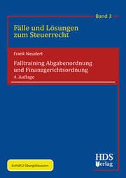 Cover von Falltraining Abgabenordnung und Finanzgerichtsordnung