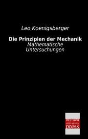 Cover von Die Prinzipien der Mechanik