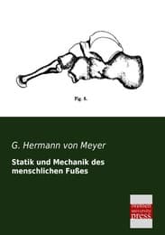 Cover von Statik und Mechanik des menschlichen Fußes