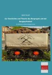 Cover von Zur Geschichte und Theorie des Bergregals und der Bergbaufreiheit
