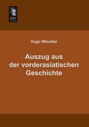 Cover von Auszug aus der vorderasiatischen Geschichte