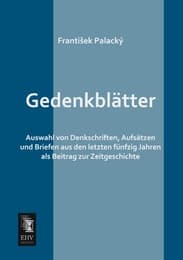 Cover von Gedenkblätter