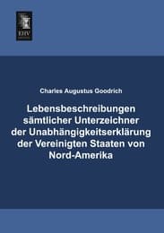 Cover von Lebensbeschreibungen sämtlicher Unterzeichner der Unabhängigkeitserklärung der Vereinigten Staaten von Nord-Amerika
