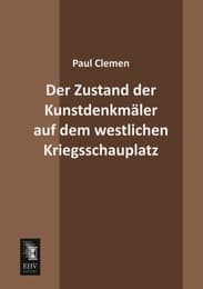 Cover von Der Zustand der Kunstdenkmäler auf dem westlichen Kriegsschauplatz