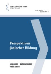 Cover von Perspektiven jüdischer Bildung