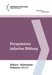 Cover von Perspektiven jüdischer Bildung