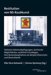 Cover von Restitution von NS-Raubkunst