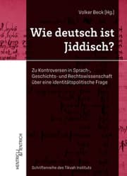 Cover von Wie deutsch ist Jiddisch?