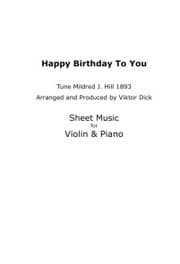 Cover von Happy Birthday to You - Tune Mildred J. Hill 1893