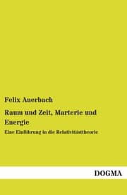 Cover von Raum und Zeit, Marterie und Energie