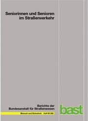 Cover von Seniorinnen und Senioren im Straßenverkehr