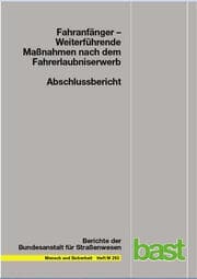 Cover von Fahranfänger - Weiterführende Maßnahmen nach dem Fahrerlaubniserwerb