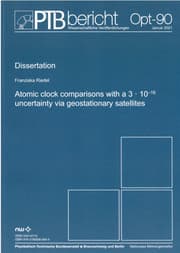 Cover von Atomic clock comparisons with a 3e 10-16 uncertainty via geostationary satellites