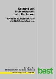 Cover von Nutzung von Mobiltelefonen beim Radfahren