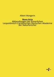 Cover von Nova Acta