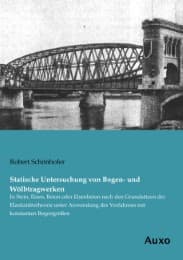 Cover von Statische Untersuchung von Bogen- und Wölbtragwerken