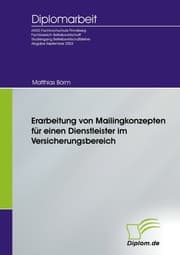 Cover von Erarbeitung von Mailingkonzepten für einen Dienstleister im Versicherungsbereich