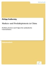 Cover von Marken- und Produktpiraterie in China