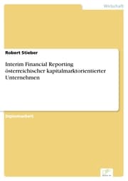 Cover von Interim Financial Reporting österreichischer kapitalmarktorientierter Unternehmen
